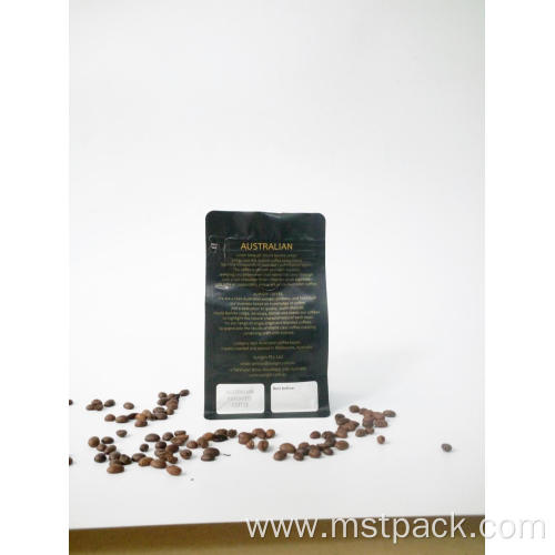 Zipper Plastic Coffee Bean Box Pouch